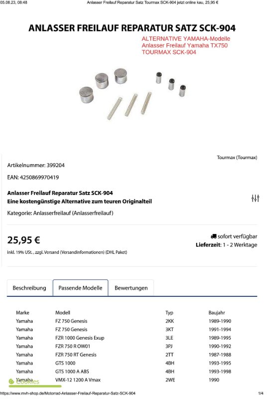 Anlasser Freilauf Rep-Satz Tourmax SCK-904 (2024_APe)-1.jpg